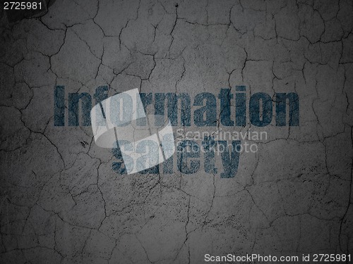 Image of Security concept: Information Safety on grunge wall background