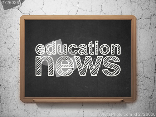 Image of Education News on chalkboard background