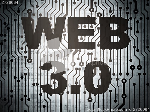 Image of Webdesign concept: circuit board with Web 3.0