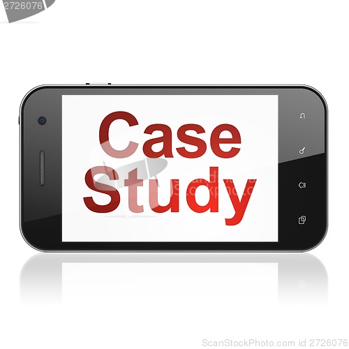 Image of Education concept: Case Study on smartphone