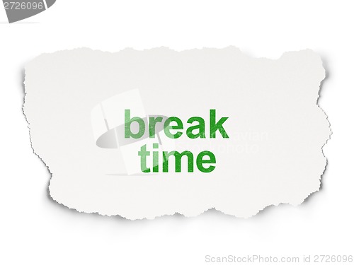 Image of Break Time on Paper background