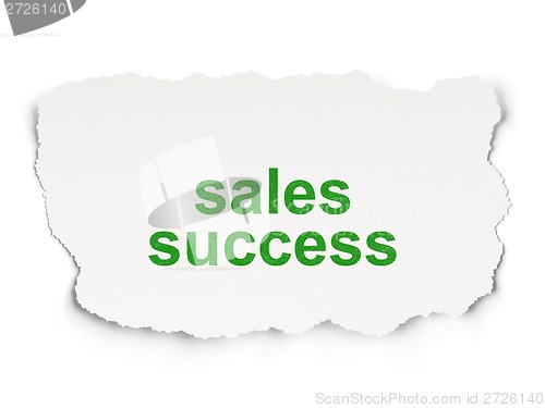 Image of Marketing concept: Sales Success on Paper background