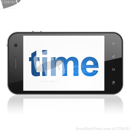 Image of Time on smartphone