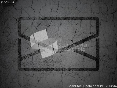 Image of Business concept: Email on grunge wall background