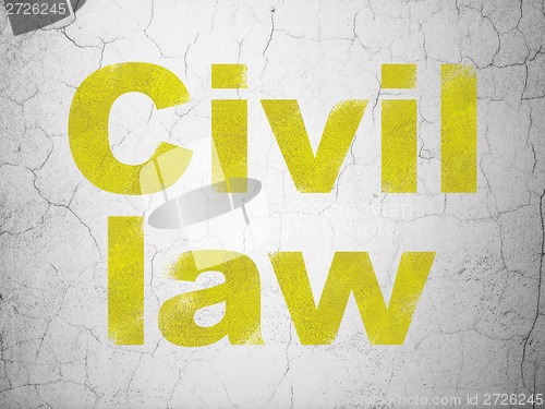 Image of Civil Law on wall background