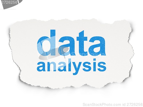 Image of Data Analysis on Paper background