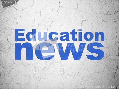 Image of Education News on wall background