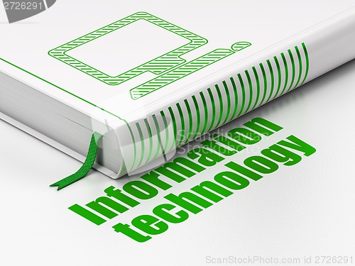 Image of Book Computer Pc, Information Technology on white background