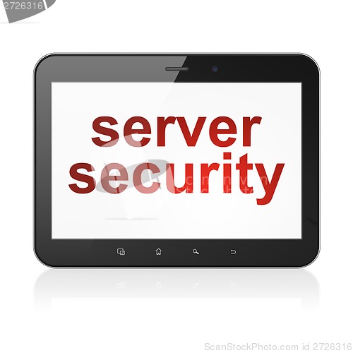 Image of Server Security on tablet pc computer