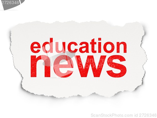 Image of Education News on Paper background