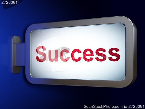 Image of Business concept: Success on billboard background