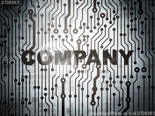 Image of Finance concept: circuit board with Company