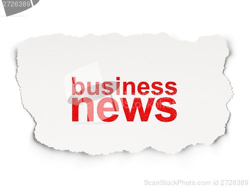 Image of News concept: Business on Paper background