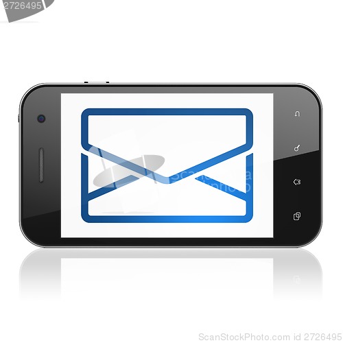 Image of Business concept: Email on smartphone