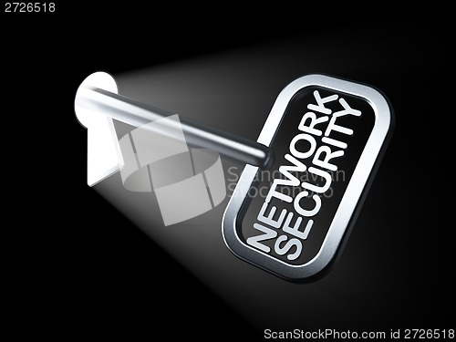 Image of Privacy concept: Network Security on key