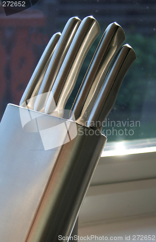 Image of stainless steel knives