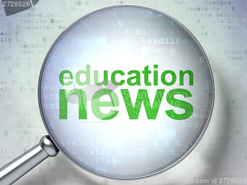 Image of Education News with optical glass