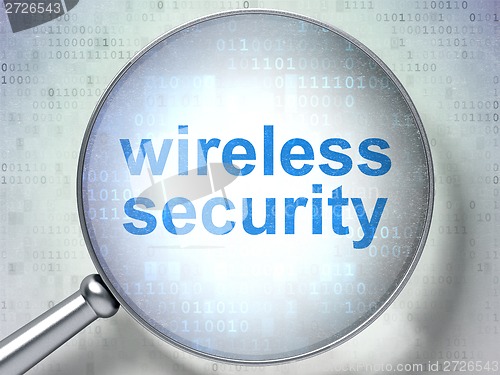 Image of Privacy concept: Wireless Security with optical glass
