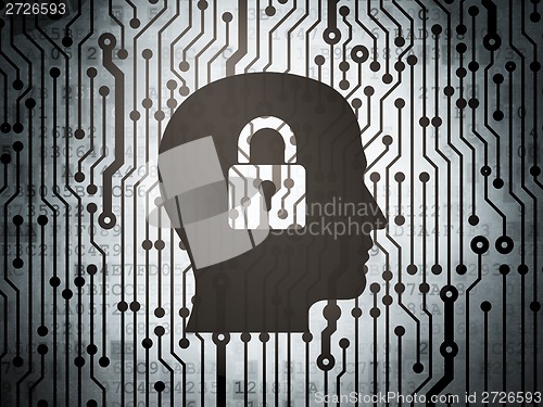 Image of Circuit board with Head Padlock