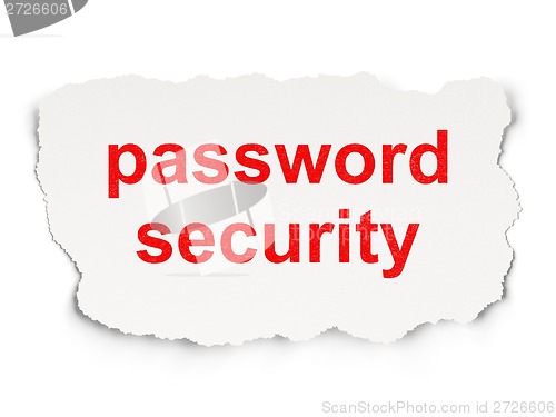 Image of Safety concept: Password Security on Paper background