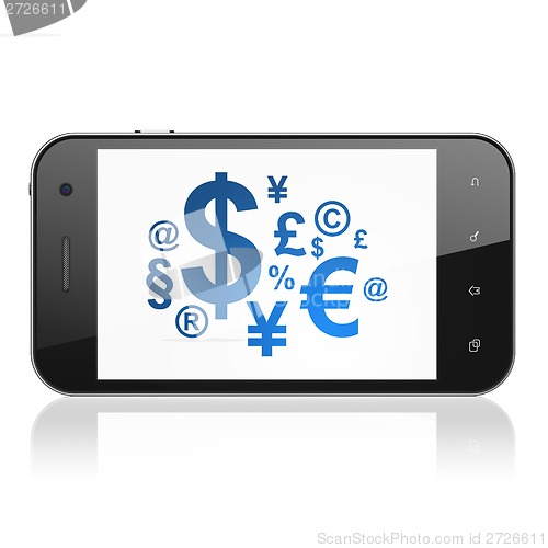 Image of News concept: Finance Symbol on smartphone