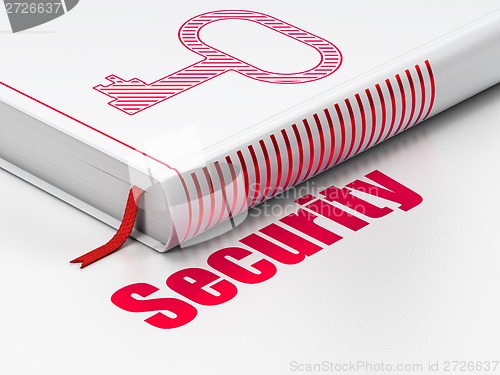 Image of Protection concept: book Key, Security on white background
