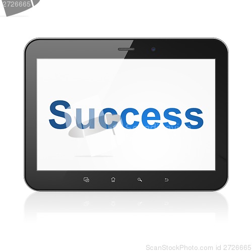 Image of Finance concept: Success on tablet pc computer