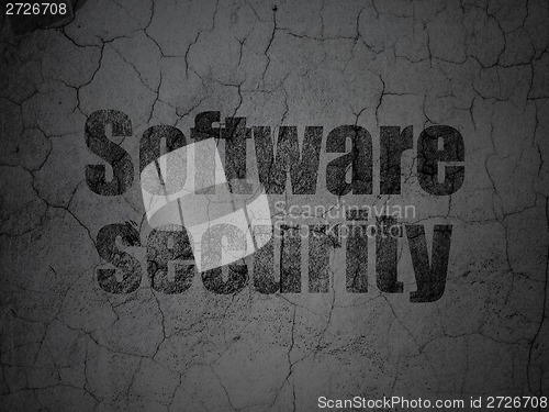 Image of Security concept: Software Security on grunge wall background
