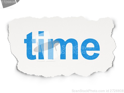 Image of Time on Paper background