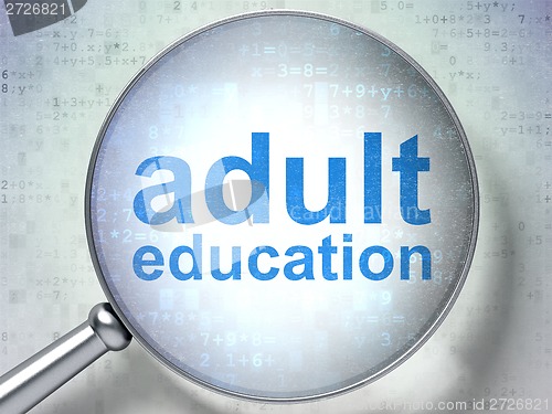 Image of Adult Education with optical glass