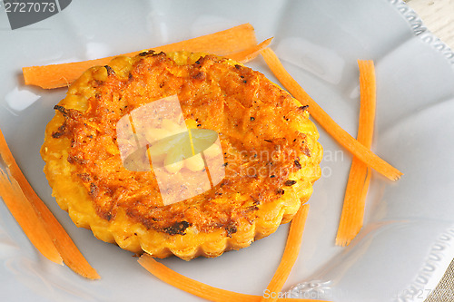 Image of Mini vegetarian quiche with carrots