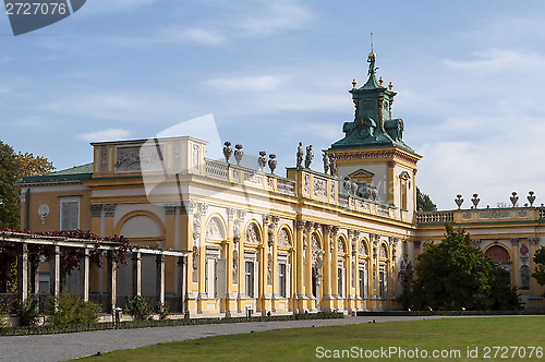 Image of Wilanow Palace, Warsaw, Poland.