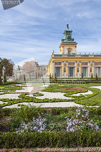 Image of Wilanow Palace, Warsaw, Poland.