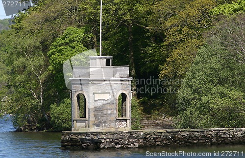 Image of small tower lakeside