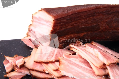 Image of homemade smoked bacon 