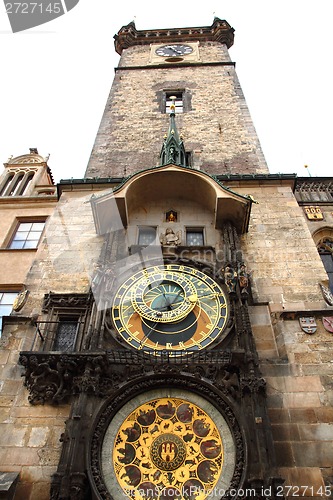 Image of old Prague clock tower 