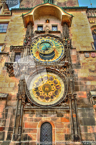 Image of old Prague clock tower (HDR)