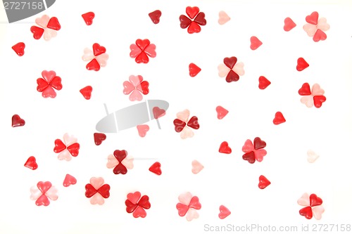 Image of candy sweet hearts as valentine background