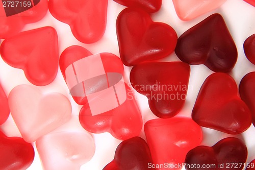 Image of candy sweet hearts as valentine background