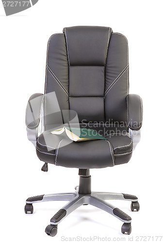 Image of Book on office chair 