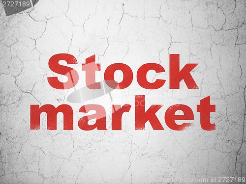 Image of Finance concept: Stock Market on wall background