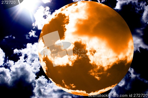 Image of blurry planet