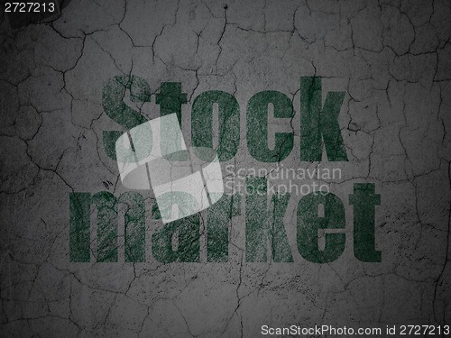 Image of Business concept: Stock Market on grunge wall background