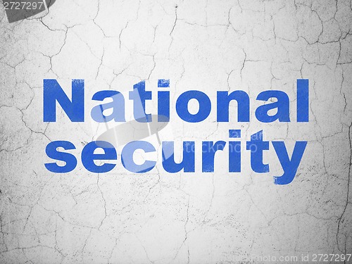 Image of Privacy concept: National Security on wall background