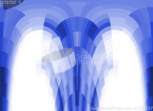 Image of abstract retro style cube image