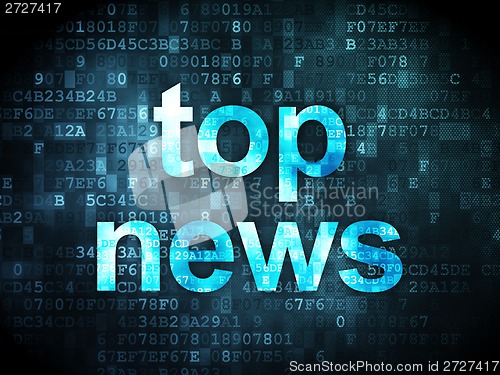 Image of News concept on digital background
