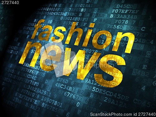 Image of News concept: Fashion News on digital background