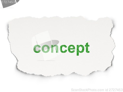 Image of Advertising concept: Concept on Paper background