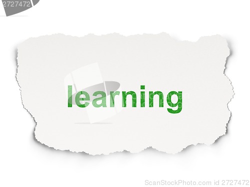 Image of Education concept: Learning on Paper background