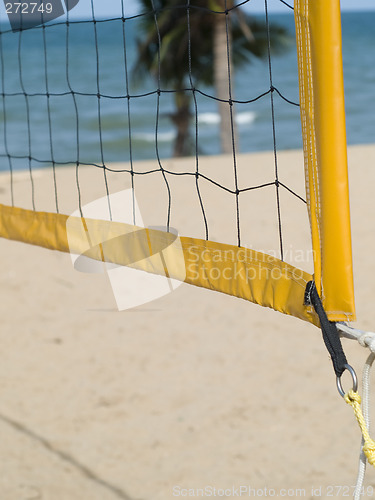 Image of Detail of volleyball net